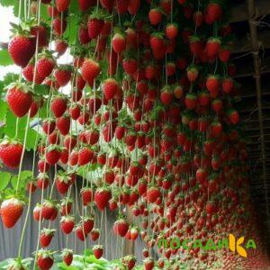 Клубника ампельная Анастасия купить по цене от 370р. в интернет-магазине «Посадика» с доставкой почтой в в Пересвете и по всей России – [изображение №1].